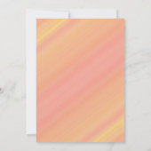 ピンクレッドガーデンフローライエローカレッジトランクパーティー 招待状 (裏面)