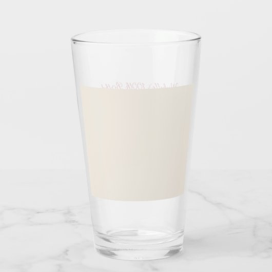 ピンクレッドクリームウォーターカラーフローラ100誕生日 タンブラーグラス (裏面)