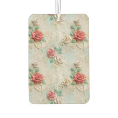 ピンクレッドクリームバラフローラ カーエアーフレッシュナー (裏面)