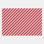  ピンクレッドグリーンカウトコージークリスマスパターン ラッピングペーパーシート (正面3)