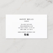 ピンクレッドコーラル航海の 名刺 (裏面)