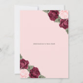 ピンクレッドシルバーフローラ写真追悼会 招待状 (裏面)