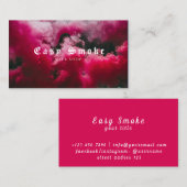 ピンクレッドスモークヴァップショップ名刺 名刺 (正面/裏面)