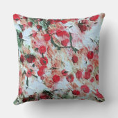 ピンクレッドダーティ水玉模様グランジ減衰 クッション (裏面)