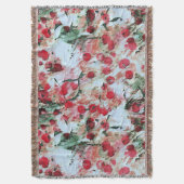 ピンクレッドダーティ水玉模様グランジ減衰 スローブランケット (正面縦)