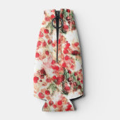 ピンクレッドダーティ水玉模様 グランジ ボトルクーラー (裏面)