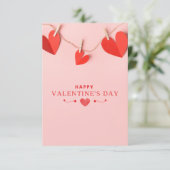 ピンクレッドハッピーバレンタインデー 招待状 (スタンド正面)