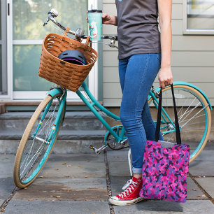 ピンクレッドパープルカモフラージュ迷彩柄パターントートバッグ トートバッグ