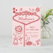 ピンクレッドベガスバチェロレッテ週末の日程 招待状 (スタンド正面)