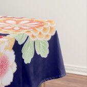 ピンクレッドホワイトフラワー牡丹、バラ日本のフローラ テーブルクロス (インサイチュ)