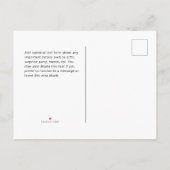 ピンクレッドリップスティック50と素晴らしい誕生日パーティー インビテーションポストカード (裏面)