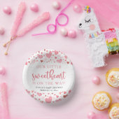 ピンクレッドリトルスウィートバレンタインベビーシャワー ペーパーボウル (パーティー)