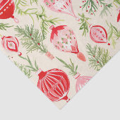 ピンクレッドレトロクリスマスオーナメントおもしろい 薄葉紙 (詳細)