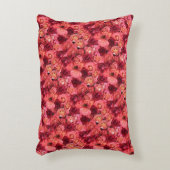 ピンクレッドローズフィールド アクセントクッション (正面(垂直))