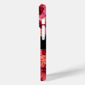 ピンクレッドローズフィールド，赤ルビージェムストーンモノグラム Case-Mate iPhoneケース (裏面 / 左)