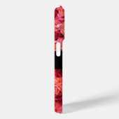 ピンクレッドローズフィールド，赤ルビージェムストーンモノグラム Case-Mate iPhoneケース (裏面 / 右)