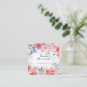 ピンクレッドローズボホフローラ名刺 スクエア名刺 (スタンド正面)