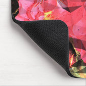 ピンクレッドローゼス抽象芸術キュービスト未来派 マウスパッド (コーナー)