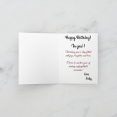 ピンクレッドローゼズフォースペシャルフレンド誕生日 カード (内部)