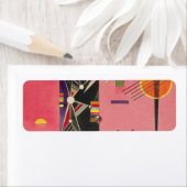 ピンクレッドワシリーカンディンスキー ラベル (インサイチュ)