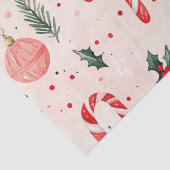 ピンクレッドヴィンテージクリスマス 薄葉紙 (詳細)