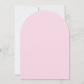 ピンクレッド手描き弓&スクリプト卒業パーティー 招待状 (裏面)