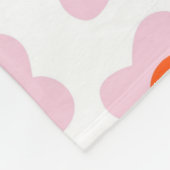 ピンクレッド熱帯フローラ春夏 フリースブランケット (角)