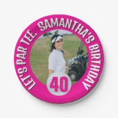 ピンクレディアメージングゴルフパーティー ペーパープレート (正面)