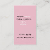 ピンクレディガーリーバ遊ス日付カード コーリングカード (裏面)