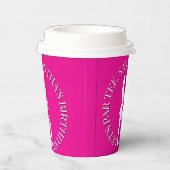 ピンクレディゴルファー誕生日インスタイル 紙コップ (右)