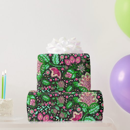 ピンクレディスリッパフラワーNH州ワイルドフラワー ラッピングペーパー (パーティーギフト)