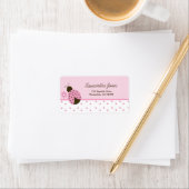 ピンクレディバグトレンディードット住所 シール (インサイチュ)