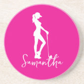 ピンクレディモノグラム コースター (正面)