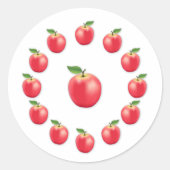 ピンクレディーアップル ラウンドシール (正面)