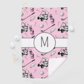 ピンクレディーゴルファースタイリッシュモダンカスタムのイニシャル ゴルフタオル (インサイチュ)