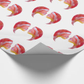 ピンクレディースジェミニ水彩画 ラッピングペーパー (角)