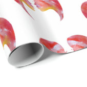 ピンクレディースジェミニ水彩画 ラッピングペーパー (ロールコーナー)