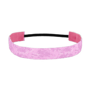 ピンクレディーデジタル迷彩柄パターン アスレチックヘッドバンド
