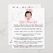 ピンクレディーベーカリーの手作りクッキーキットの説明 (正面/裏面)