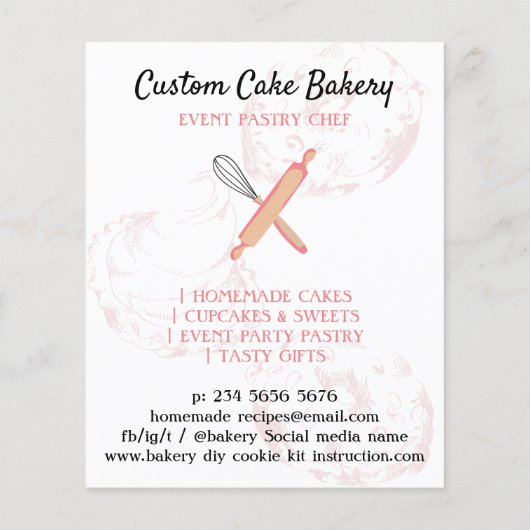 ピンクレディーベーカリーの手作りクッキーキットの説明 (裏面)