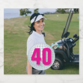 ピンクレディ誕生日ゴルフバッシュ！ スパークリングワインラベル (シングルラベル)