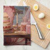 ピンクレディ誕生日パーティー キッチンタオル (四つ折り)