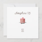 ピンクレディ誕生日パーティー 招待状 (裏面)