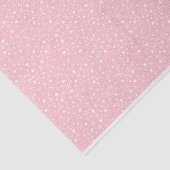 ピンクレトロの雪の結晶と星 薄葉紙 (詳細)