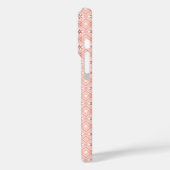 ピンクレトロの雪片とハートパターン Case-Mate iPhoneケース (裏面 / 左)