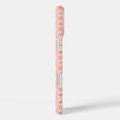 ピンクレトロの雪片とハートパターン Case-Mate iPhoneケース (裏面 / 右)