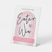 ピンクレトロアーチビジネス賞抽選抽選会 台座サイン (正面)