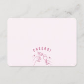ピンクレトロカクテルパーティーパンティ挿入 エンクロージャーカード (裏面)