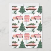 ピンクレトロカーオールドファッションニューイヤーイブパーティー 招待状 (裏面)