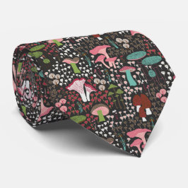 ピンクレトロキノコ ネクタイ